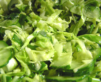 рецепт салата из свежей капусты с огурцом