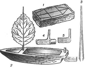 как сделать маленькую лодочку из дерева