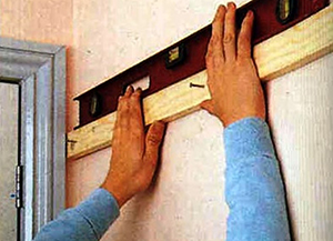 как прикрепить деревянную рейку к бетонной стене